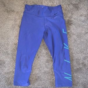 Nike crop leggings purple size medium